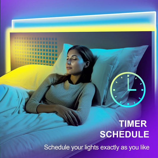 100FT WiFi Outdoor RGB LED Strip Lights – Music Sync with Remote & App Control