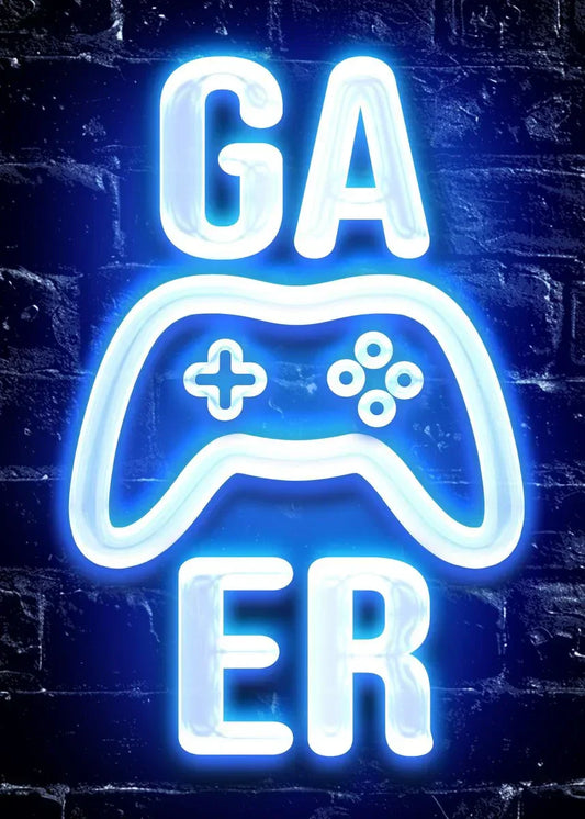 Gamer Canvas Wall Art – Game Controller Prints for Living Room & Gaming Setup